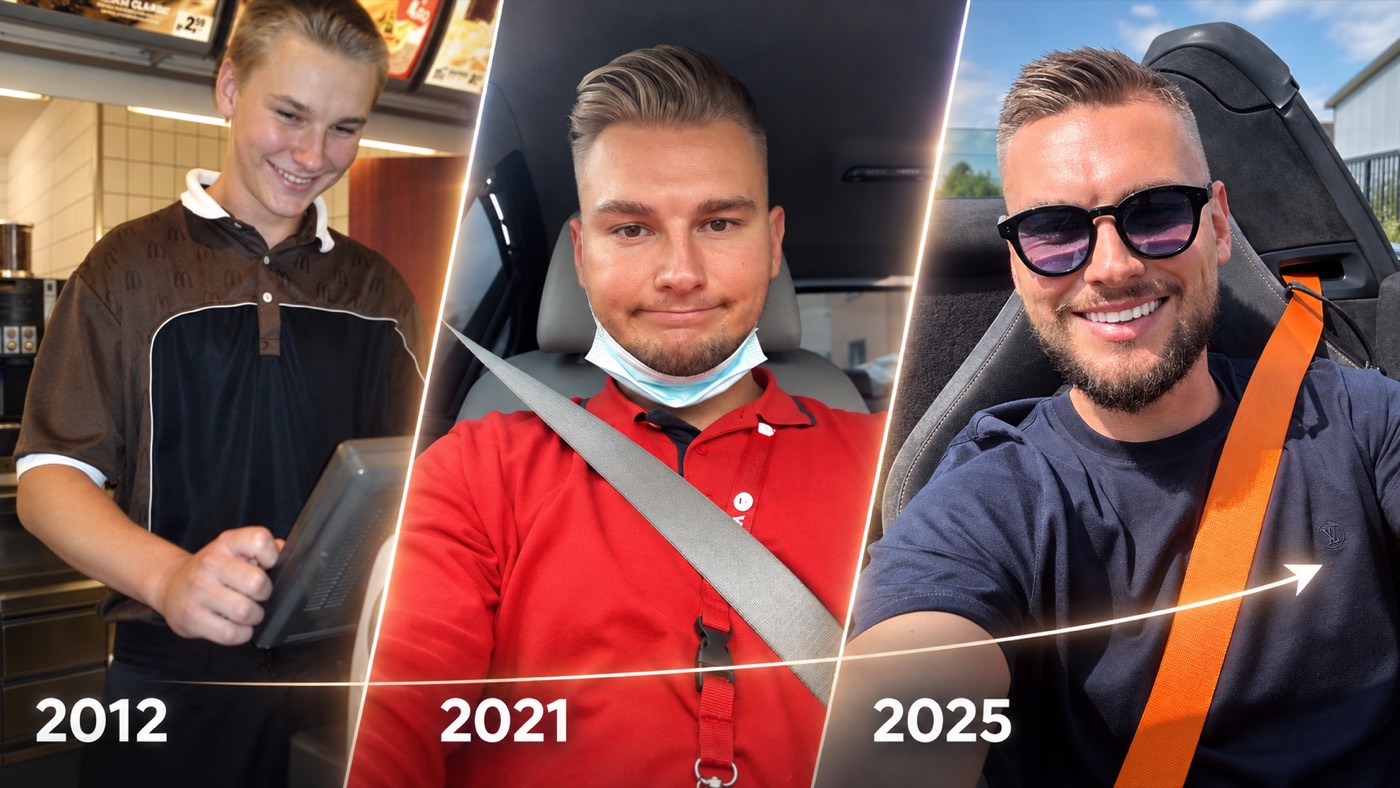 Philipp Lange 2012 bei McDonald's, 2021 im Außendienst, 2025 als erfolgreicher Direktvertriebler
